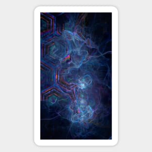 Abstract Fractal Nebula and Geometric Morph Magnet